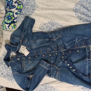Zara layered denim dress